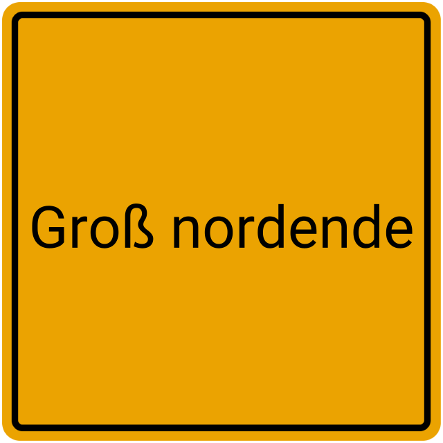 Meldebestätigung Groß Nordende